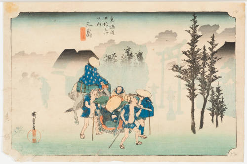 No. 12 Morning Mist at Mishima (Mishima asagiri)