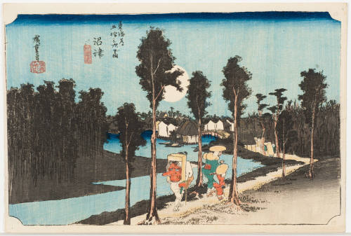 No. 13 Twilight at Numazu (Numazu tasogare no zu)