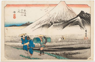 No. 14 Fuji in the Morning from Hara (Hara asa no Fuji)