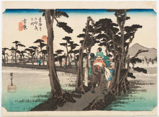 No. 15 Fuji at the Left Near Yoshiwara (Yoshiwara hidari Fuji)