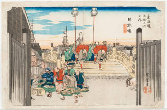 No. 1, Morning View of Nihon Bridge (Nihonbashi asa no kei)