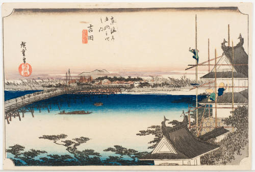 No. 35 Bridge on the Toyo River at Yoshida (Yoshida Toyokawa no hachi)