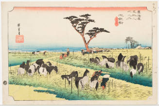 No. 40 the Horse Market in the Fourth Month at Chiryu (Chiryu shuka umaichi)