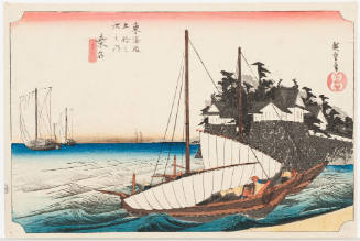 No. 43 the Landing Entry of the Seven Ri Ferry at Kuwana (Kuwana shichiri watashiguchi)