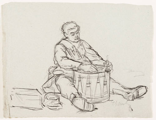 Study for Evening of the Battle (1882)