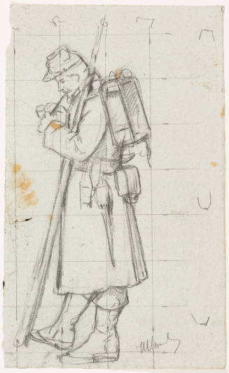 Study for Evening of the Battle (1882)