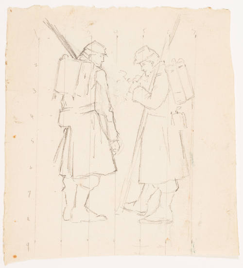 Study for Evening of the Battle (1882)