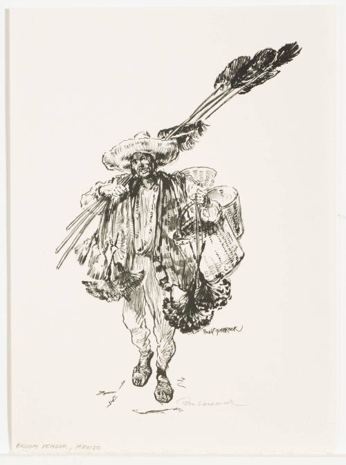 Broom Vendor, Mexico