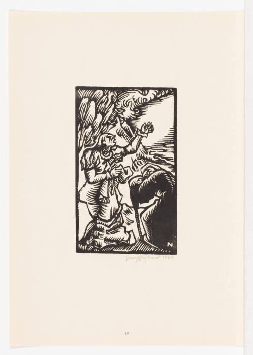 Faust mit dem Gewande der Helena