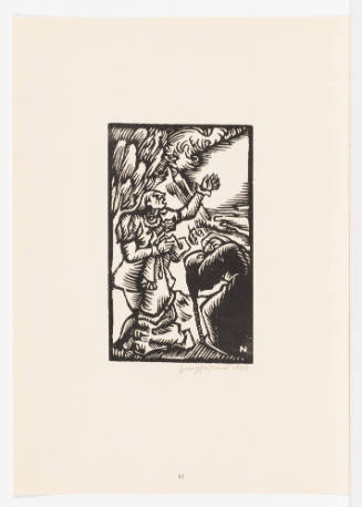 Faust mit dem Gewande der Helena