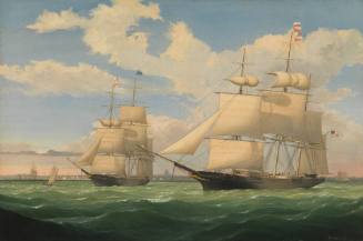 The Ships "Winged Arrow" and "Southern Cross" in Boston Harbor