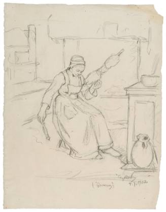 Study for Spinning Wool