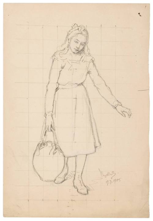 Study for Young Girl in Field
