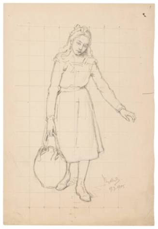 Study for Young Girl in Field
