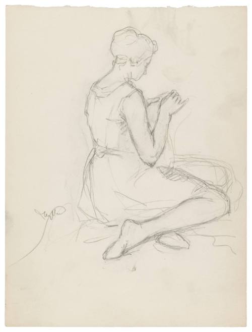 Study for Sewing the Flag