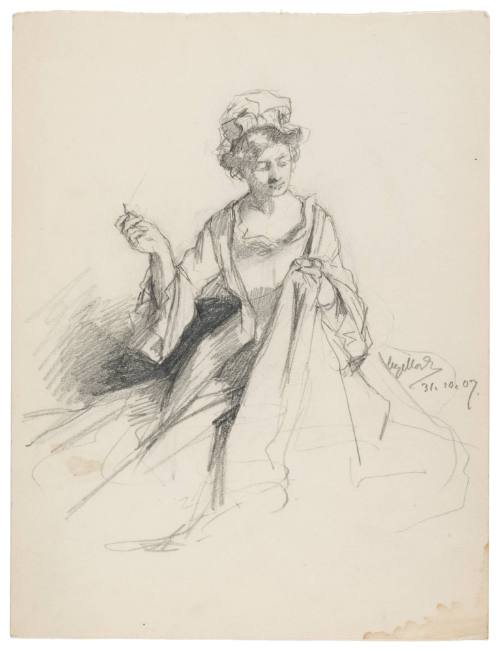 Study for Sewing the Flag