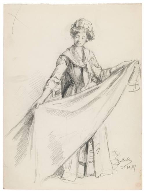 Study for Sewing the Flag