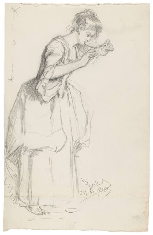 Study for Sewing the Flag