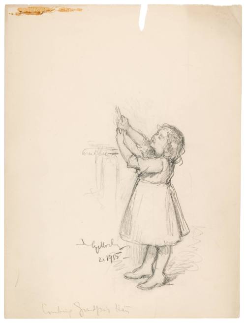 Study for Combing Grandpa's Hair