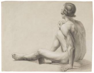 Back View, Seated Male
