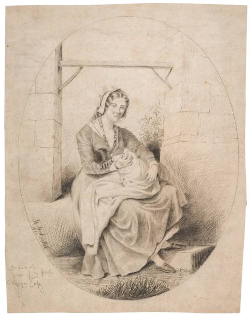 Seated Woman Holding Child