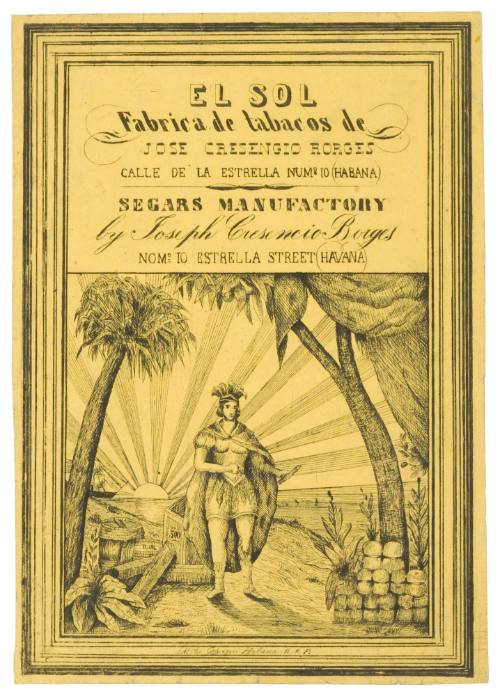 Tobacco Advertisement for "El Sol"