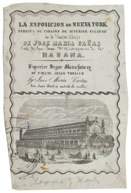 Tobacco Advertisement for "De Jose Maria Cañas"