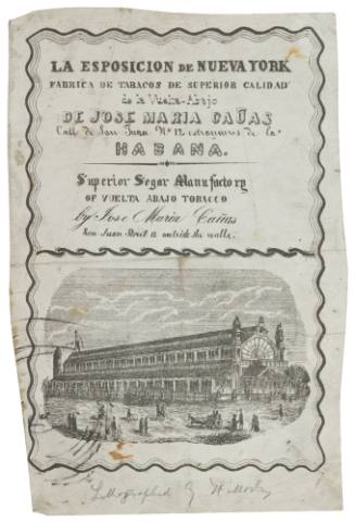 Tobacco Advertisement for "De Jose Maria Cañas"