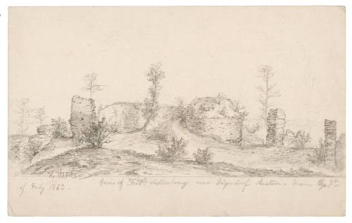 Ruins of Fort Castle Shellenbourg Near Jagendorf Austria