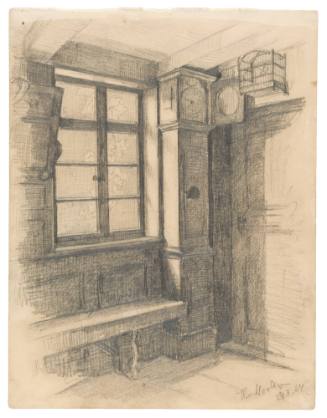 Interior Study with Wall Clock and Window