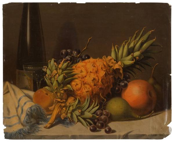 Still Life with Pineapple by Henry Mosler
