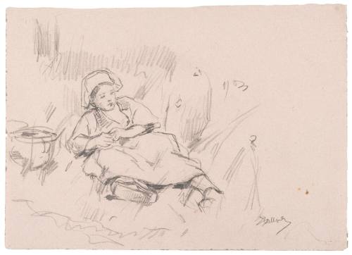 Study of Reclining Girl