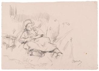 Study of Reclining Girl