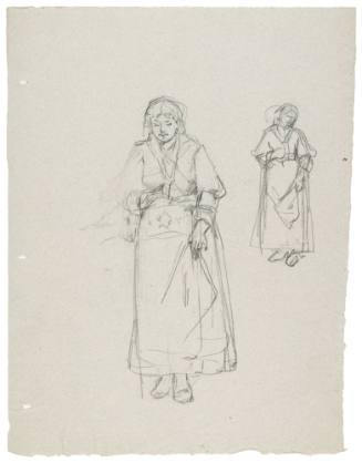 Two Studies of a Standing Woman