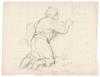 Study of Kneeling Boy, Faouët, France