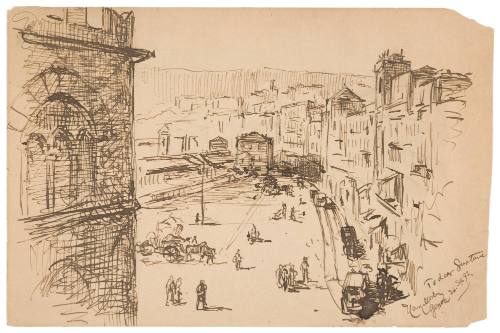 Study of a Street in Genoa
