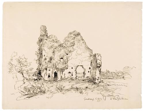 Ruins of Le Chateau Dugesclin, Grandcamp, Normandy