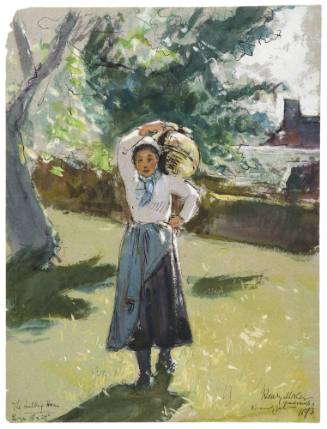 Normandy Girl or Study for "The Milking Hour"