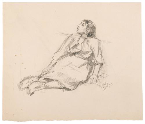 Study of Reclining Girl