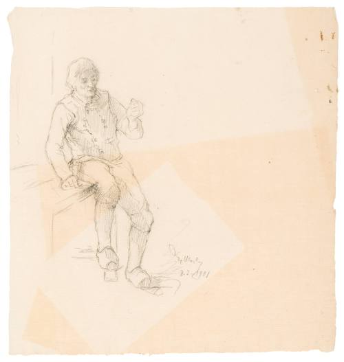 Study of a Seated Man