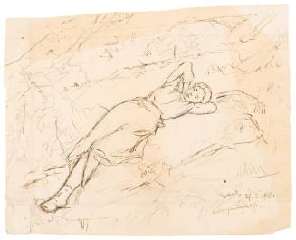 Study of Reclining Woman