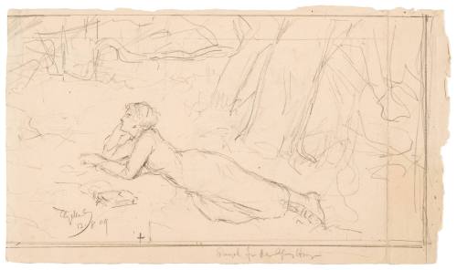 Study of Reclining Woman