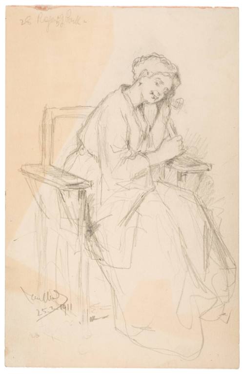 Study of Woman Seated in Chair