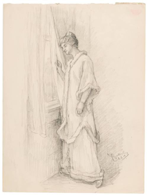 Woman in Gown at Window