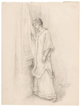 Woman in Gown at Window