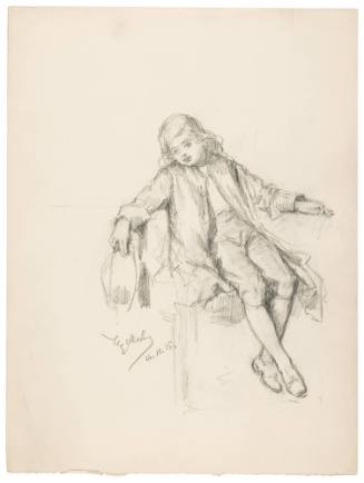Study of Seated Boy