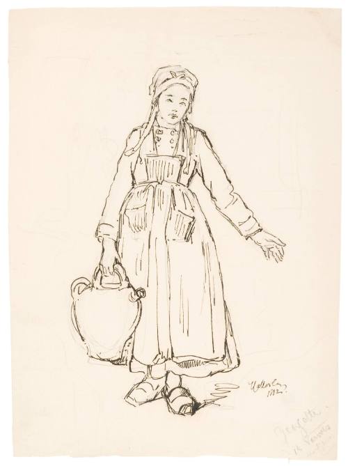 Study of a Young Girl Carrying a Jug
