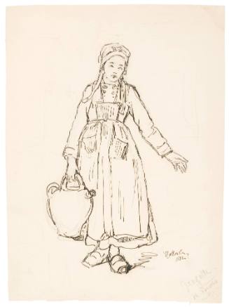 Study of a Young Girl Carrying a Jug