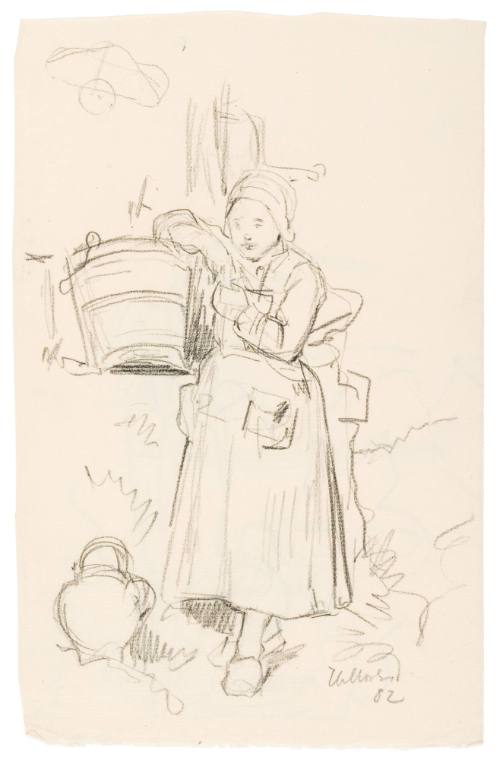 Study of a Girl with Pail and Jug