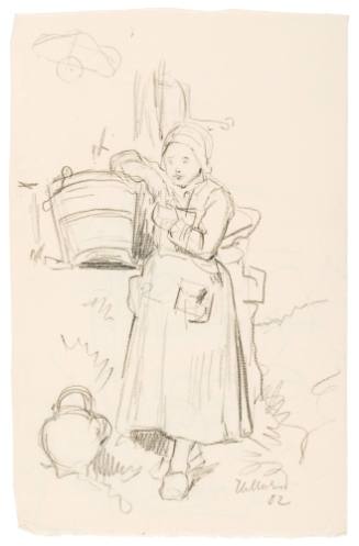 Study of a Girl with Pail and Jug